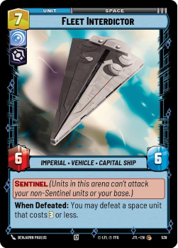 Fleet Interdictor (FOIL) single card from Star Wars Unlimited