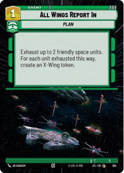All Wings Report In (HYPERSPACE) single card from Star Wars Unlimited