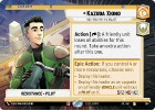 Kazuda Xiono - Best Pilot in the Galaxy (HYPERSPACE) : 280 JUMP TO LIGHTSPEED - Star Wars Unlimited Single Card