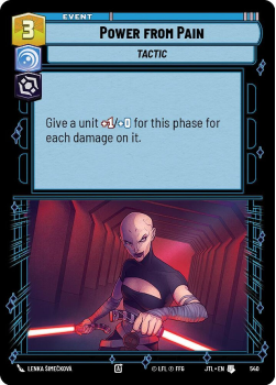 Power from Pain (FOIL) single card from Star Wars Unlimited