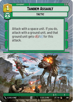 Tandem Assault (HYPERSPACE) single card from Star Wars Unlimited