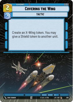Covering the Wing (HYPERSPACE) single card from Star Wars Unlimited