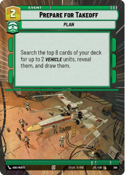 Prepare for Takeoff (HYPERSPACE) single card from Star Wars Unlimited