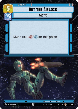 Out the Airlock (HYPERSPACE) single card from Star Wars Unlimited