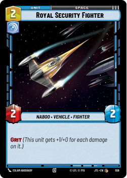 Royal Security Fighter (FOIL) single card from Star Wars Unlimited