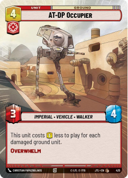 AT-DP Occupier (HYPERSPACE) single card from Star Wars Unlimited