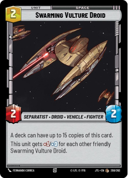 Swarming Vulture Droid single card from Star Wars Unlimited