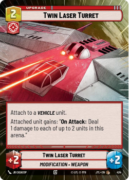 Twin Laser Turret (HYPERSPACE) single card from Star Wars Unlimited