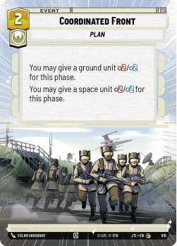 Coordinated Front (HYPERSPACE) single card from Star Wars Unlimited