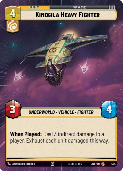 Kimoglia Heavy Fighter (HYPERSPACE) single card from Star Wars Unlimited