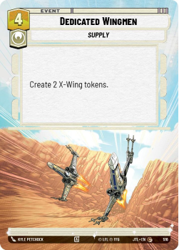 Dedicated Wingmen (HYPERSPACE) single card from Star Wars Unlimited