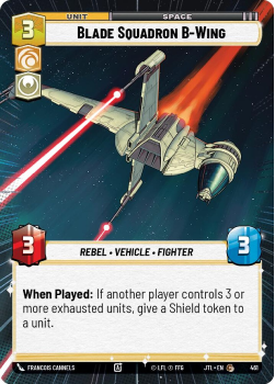 Blade Squadron B-Wing (HYPERSPACE) single card from Star Wars Unlimited