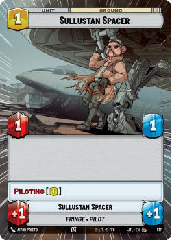 Sullustan Spacer (HYPERSPACE) single card from Star Wars Unlimited