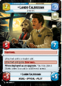 Lando Calrissian - Buying Time (HYPERSPACE) : 265 JUMP TO LIGHTSPEED - Star Wars Unlimited Single Card - Image 2