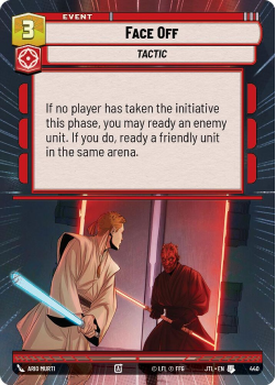 Face Off (HYPERSPACE) single card from Star Wars Unlimited