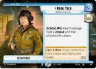 Rose Tico - Saving What We Love (HYPERSPACE) : 266 JUMP TO LIGHTSPEED - Star Wars Unlimited Single Card