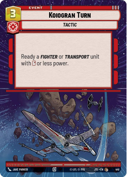 Koiogran Turn (HYPERSPACE) single card from Star Wars Unlimited