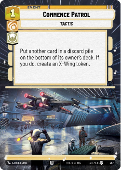 Commence Patrol (HYPERSPACE) single card from Star Wars Unlimited