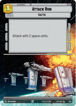 Attack Run (HYPERSPACE) single card from Star Wars Unlimited