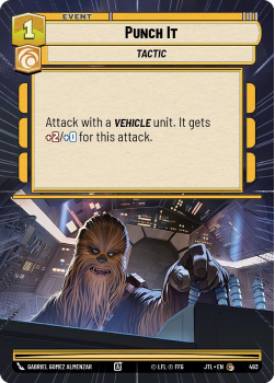 Punch It (HYPERSPACE) single card from Star Wars Unlimited