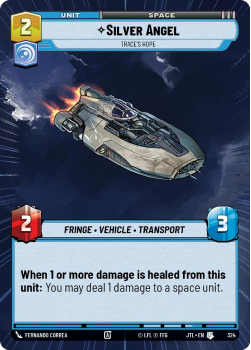 Silver Angel - Trace's Hope (HYPERSPACE) single card from Star Wars Unlimited