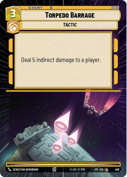 Torpedo Barrage (HYPERSPACE) single card from Star Wars Unlimited