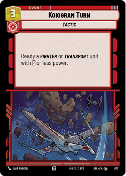 Koiogran Turn (FOIL) single card from Star Wars Unlimited