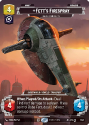 Fett's Firespray - Feared Silhouette (Prestige Foil) (1082) - JTL - Special - Foil