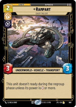 Rampart - Enjoy the Exit (FOIL) single card from Star Wars Unlimited