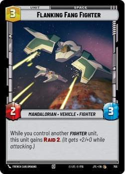 Flanking Fang Fighter (FOIL) single card from Star Wars Unlimited