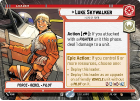 Luke Skywalker - Hero of Yavin (HYPERSPACE) : 274 JUMP TO LIGHTSPEED - Star Wars Unlimited Single Card