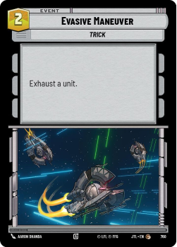 Evasive Maneuver (FOIL) single card from Star Wars Unlimited