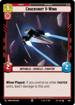 Crackshot V-Wing (FOIL) single card from Star Wars Unlimited