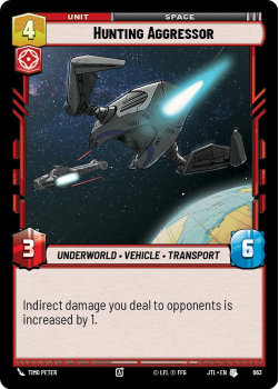 Hunting Aggressor (FOIL) single card from Star Wars Unlimited