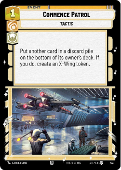 Commence Patrol (FOIL) single card from Star Wars Unlimited