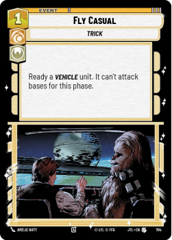 Fly Casual (FOIL) single card from Star Wars Unlimited