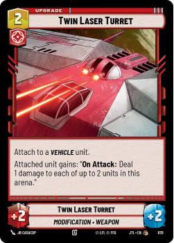 Twin Laser Turret (FOIL) single card from Star Wars Unlimited