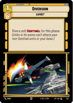 Diversion (FOIL) single card from Star Wars Unlimited