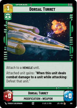 Dorsal Turret (FOIL) single card from Star Wars Unlimited