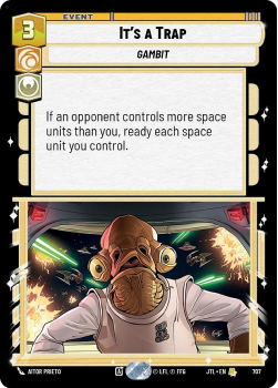 It's a Trap (FOIL) single card from Star Wars Unlimited