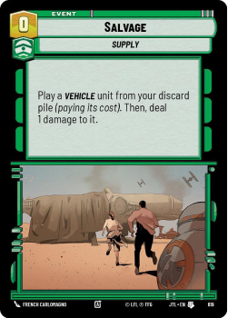 Salvage (FOIL) single card from Star Wars Unlimited