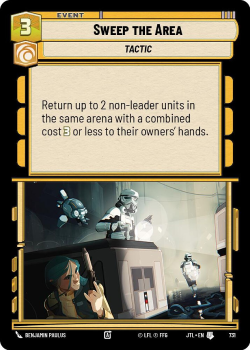 Sweep the Area (FOIL) single card from Star Wars Unlimited