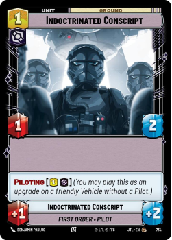 indoctrinated Conscript (FOIL) single card from Star Wars Unlimited