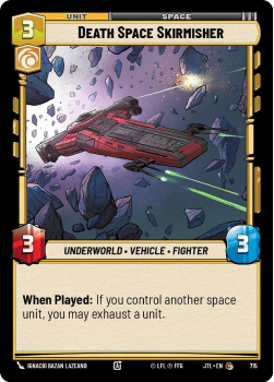 Death Space Skirmisher (FOIL) single card from Star Wars Unlimited