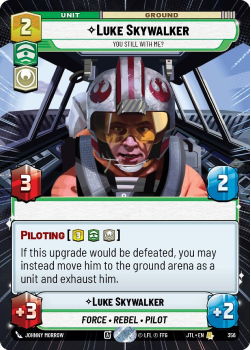 Luke Skywalker - You Still With Me? (HYPERSPACE) single card from Star Wars Unlimited