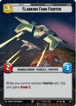 Flanking Fang Fighter (HYPERSPACE FOIL) single card from Star Wars Unlimited