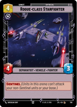 Rogue-class Starfighter (FOIL) single card from Star Wars Unlimited