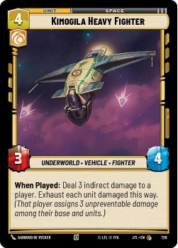 Kimoglia Heavy Fighter (FOIL) single card from Star Wars Unlimited
