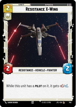 Resistance X-Wing (FOIL) single card from Star Wars Unlimited
