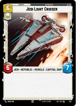 Jedi Light Cruiser (FOIL) single card from Star Wars Unlimited